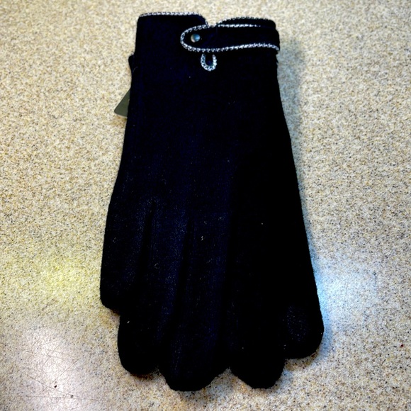 HOUNDSTOOTH GLOVES 🧤 BLACK / WHITE LOVE ❤️ THE LITTLE TOUCH HOUNDSTOOTH. - Picture 2 of 9